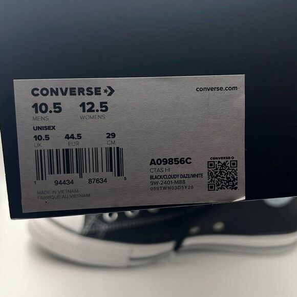 CONVERSE Chuck Taylor All Star Twill Ortholite Cushionin Limited Ed Men 10.5 NWB - Picture 2 of 9